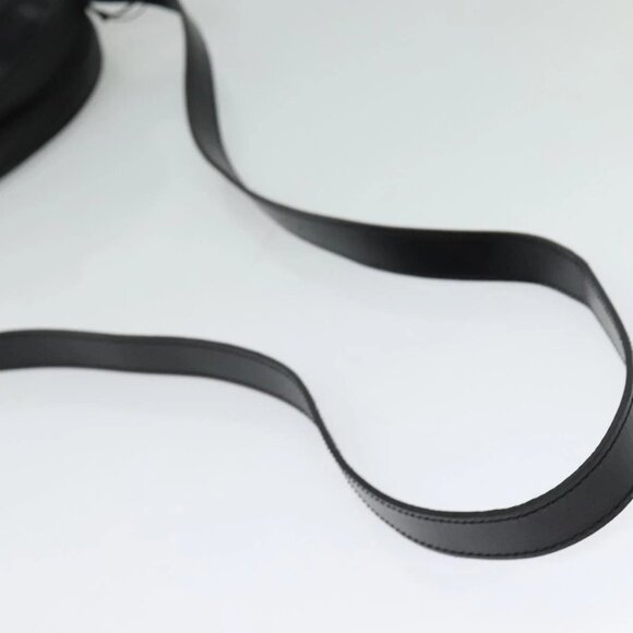 Christian Dior Trotter Canvas Shoulder Bag PVC Black Gold Auth sw750 - Picture 8 of 16